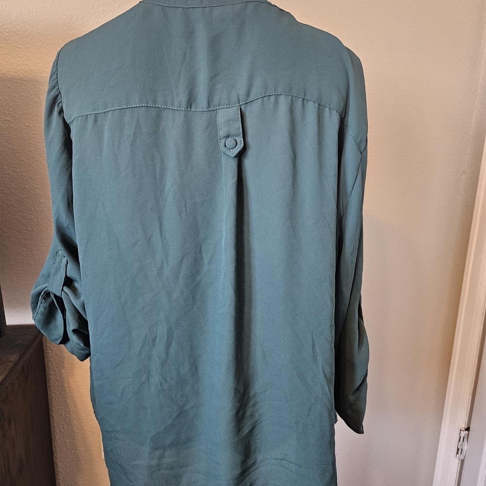 Torrid Deep Green Tunic with Pockets - Picture 6 of 6